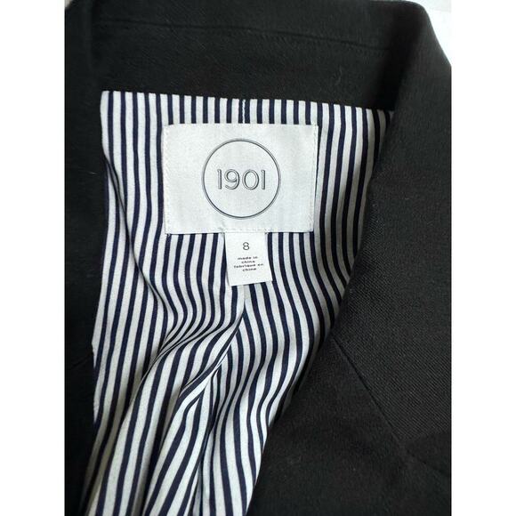 1901 Nordstrom NWT  Black 2 Button Blazer Jacket Size 8 Lined Suit Office - Picture 8 of 11
